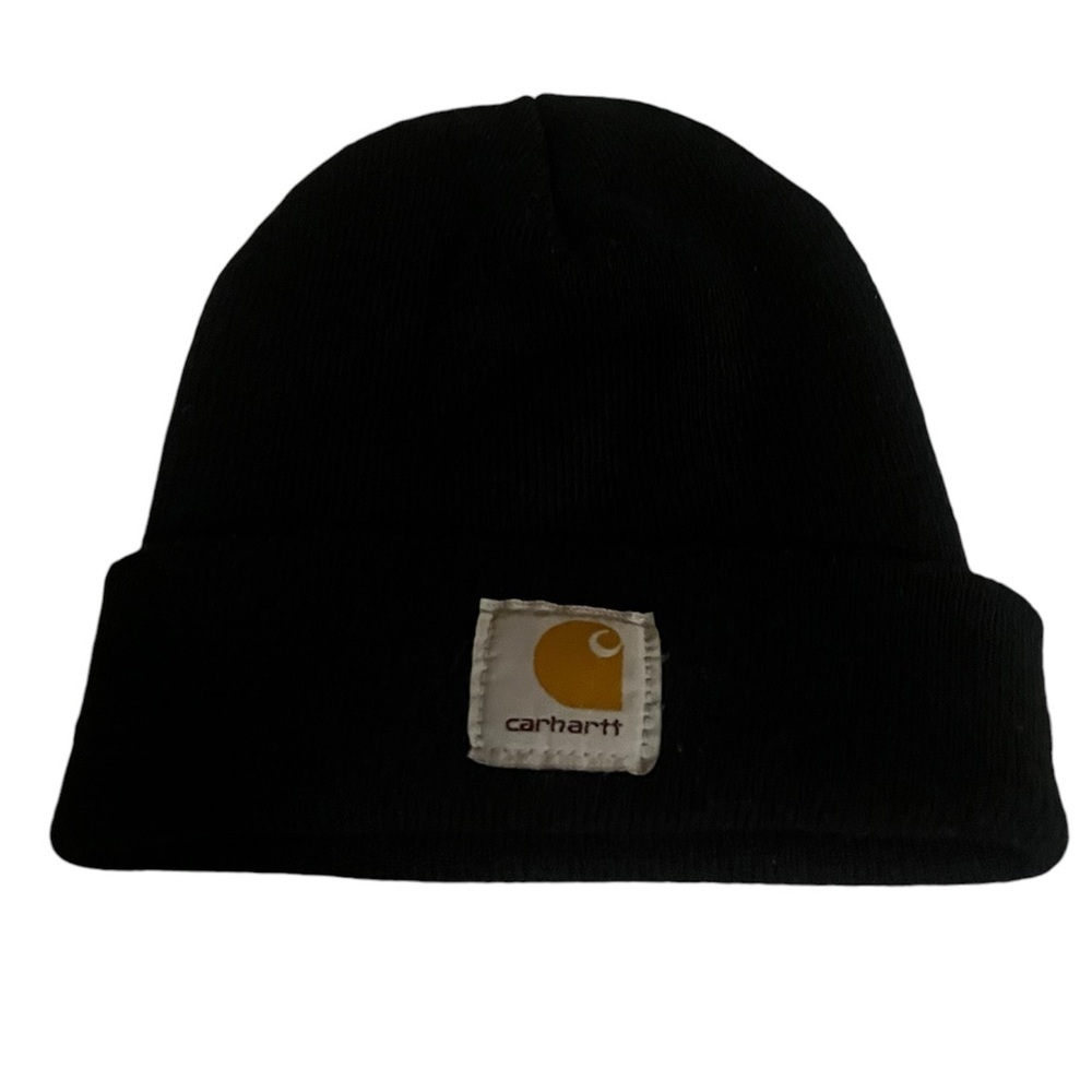Carhartt Cuffed Black Beanie Winter Hat